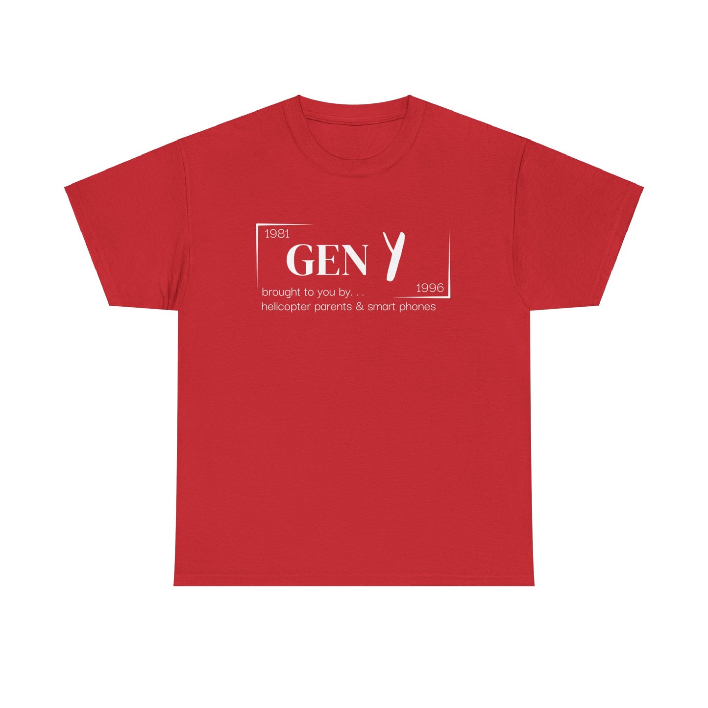 Gen Y T-Shirt - White Lettering