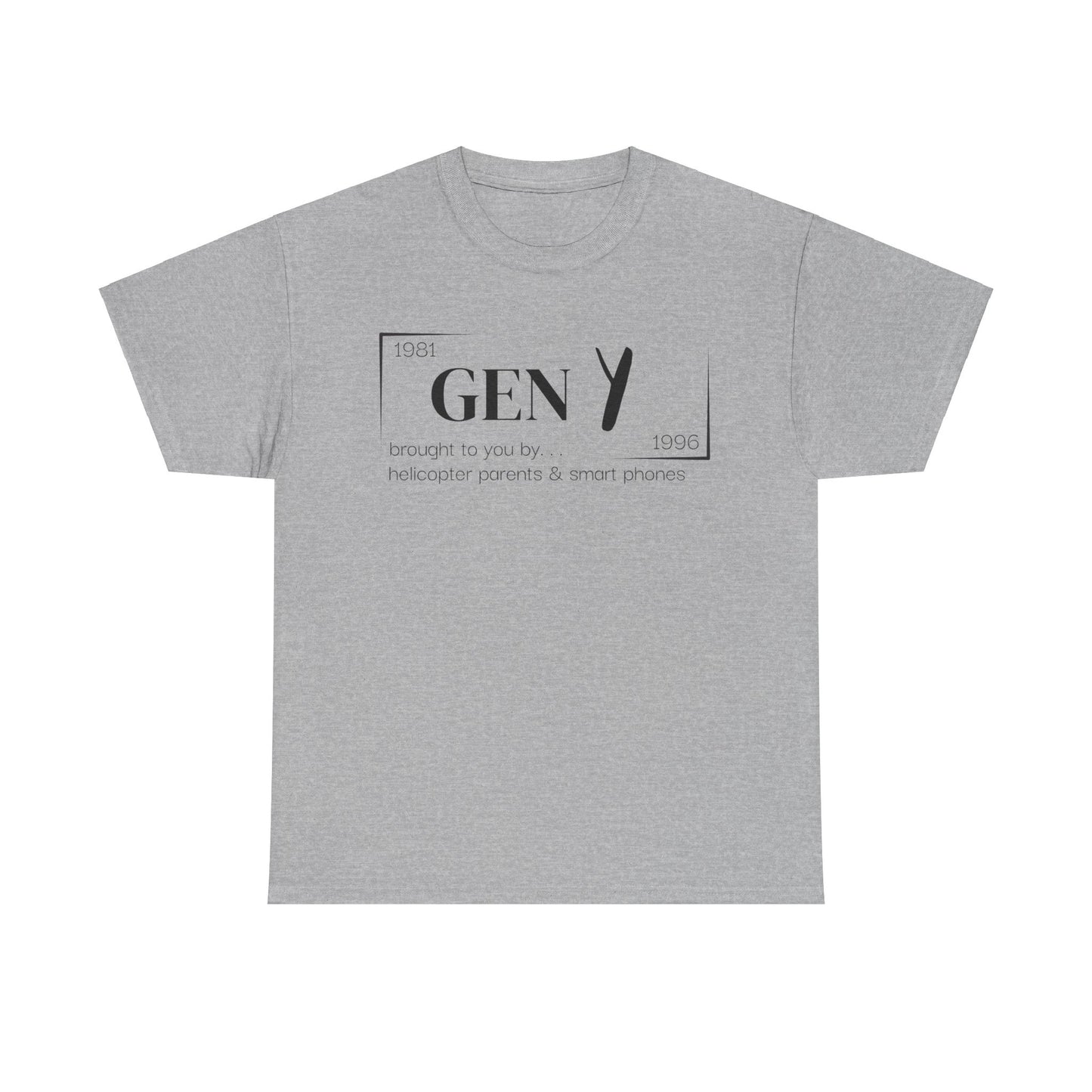 Gen Y T-Shirt - Black Lettering