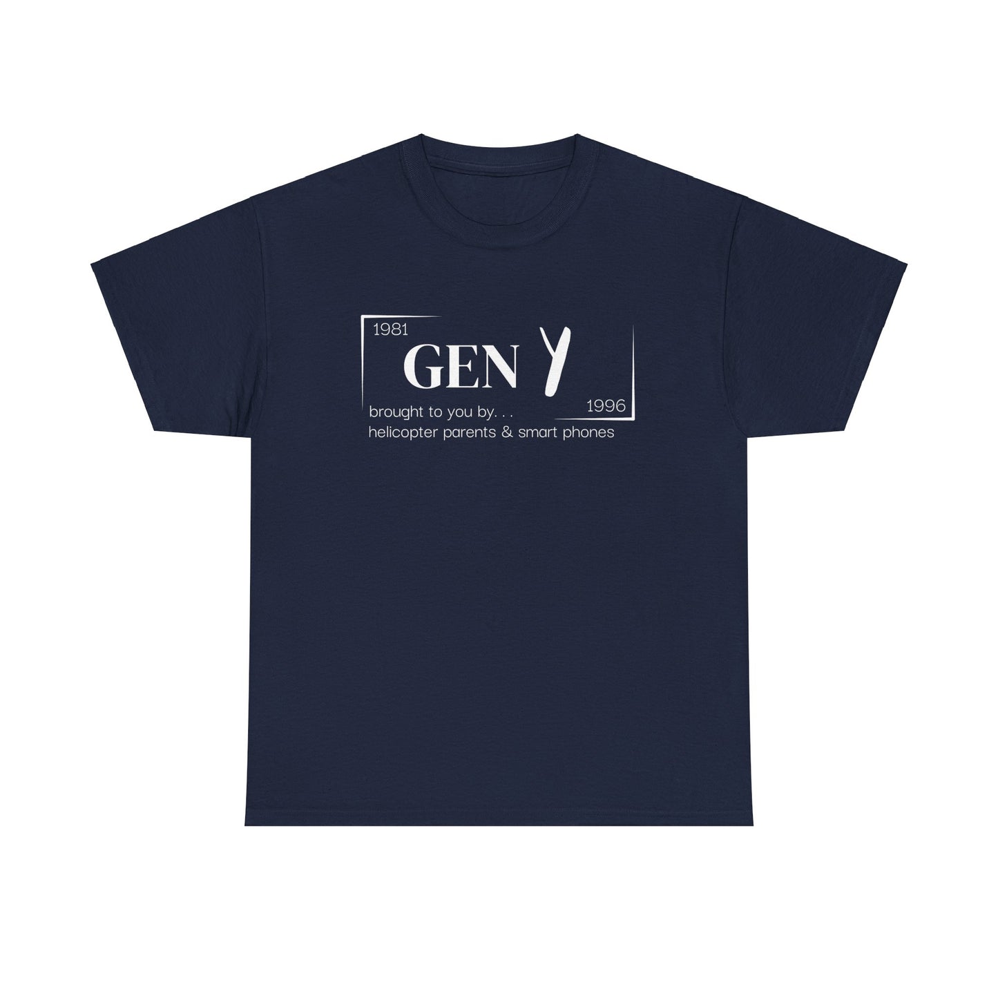 Gen Y T-Shirt - White Lettering