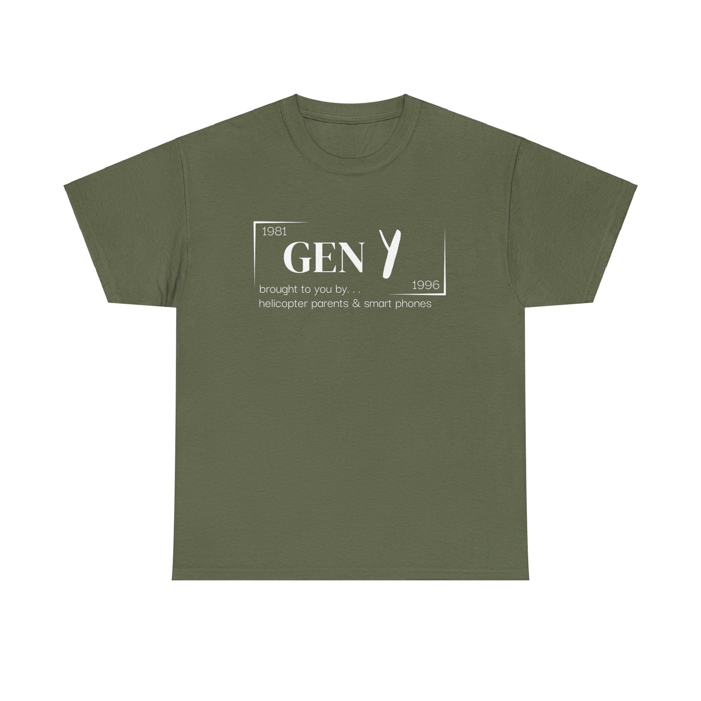 Gen Y T-Shirt - White Lettering