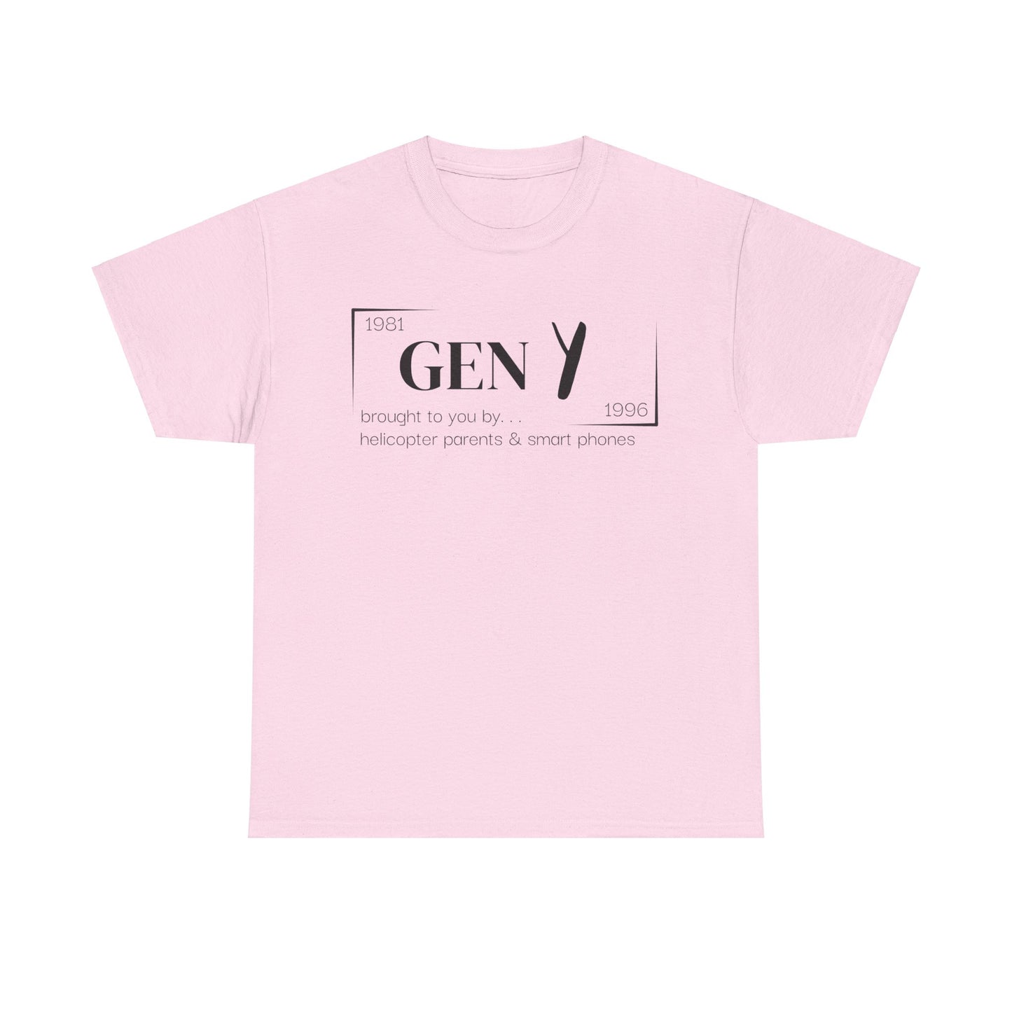 Gen Y T-Shirt - Black Lettering