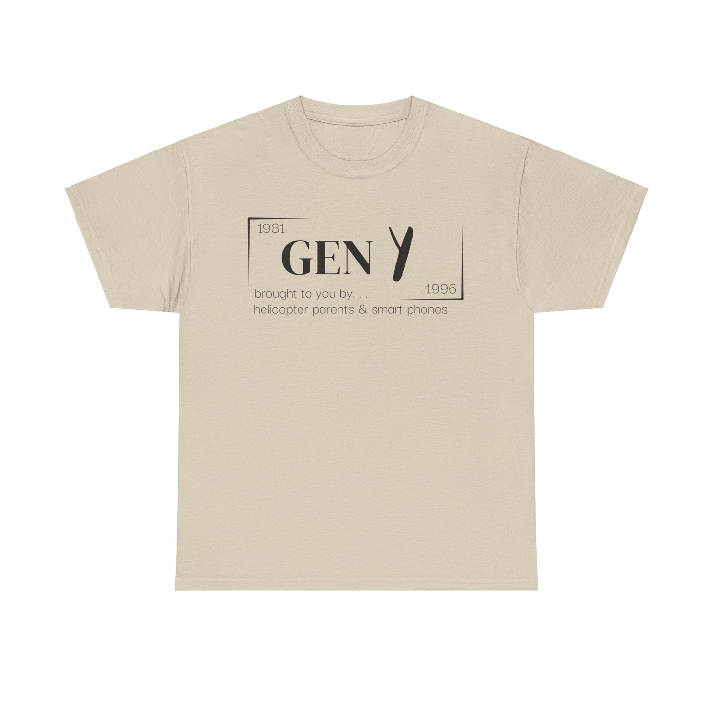 Gen Y T-Shirt - Black Lettering