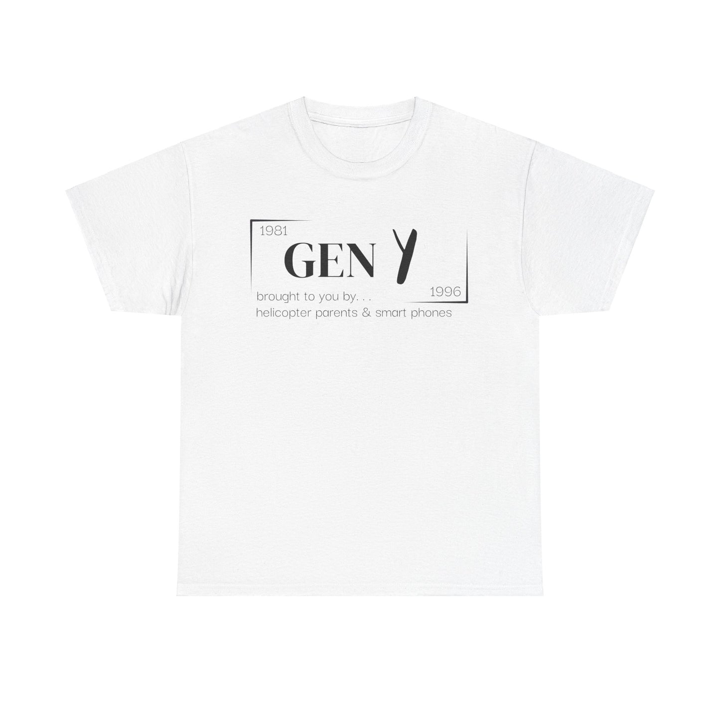 Gen Y T-Shirt - Black Lettering