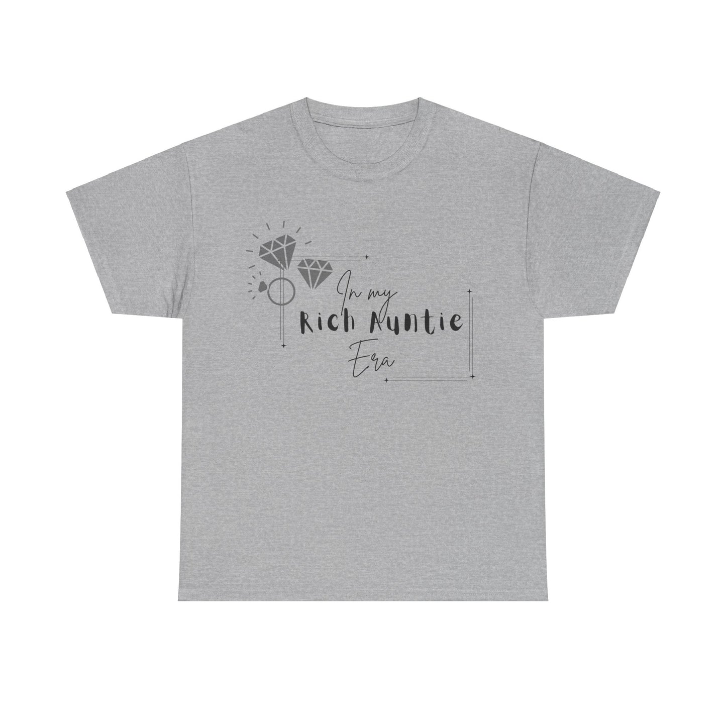Rich Auntie Era T-Shirt - Black Lettering
