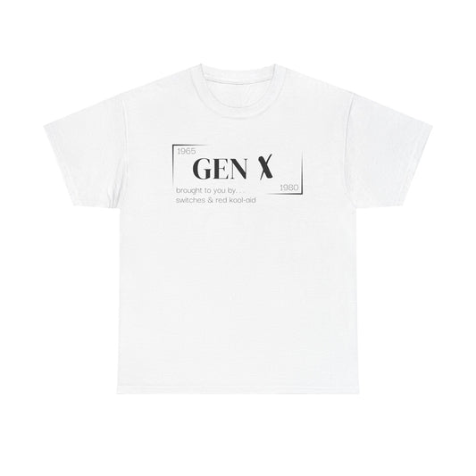 Gen X T-Shirt - Black Lettering