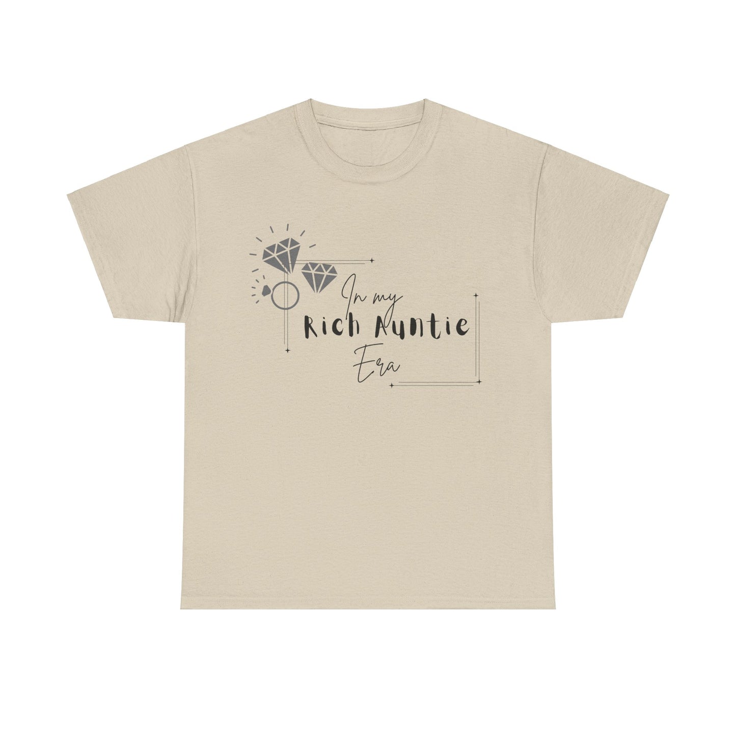 Rich Auntie Era T-Shirt - Black Lettering