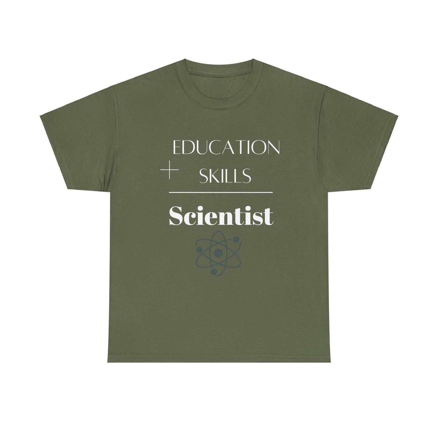 Education + Skills-Scientist T-Shirt - White Lettering