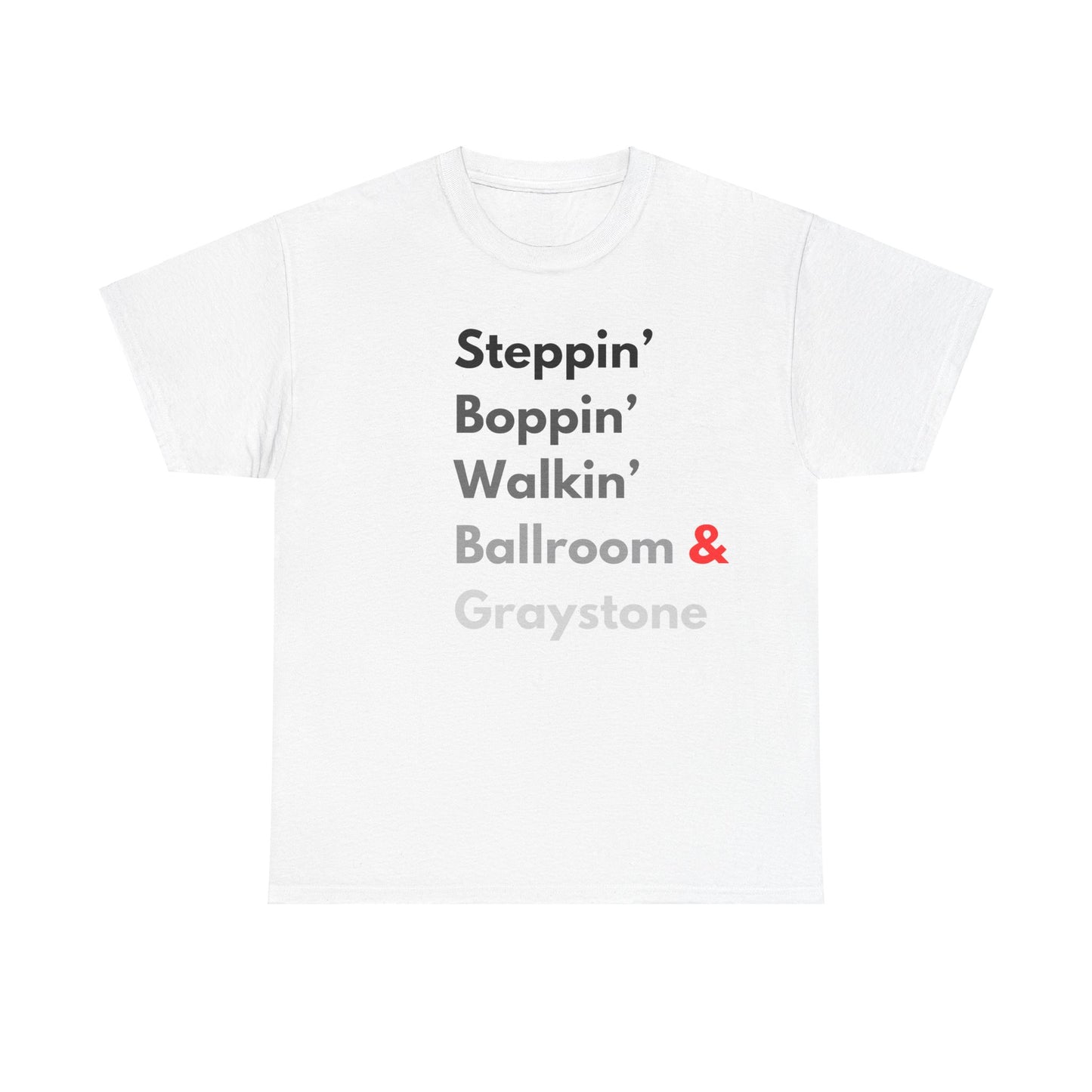 Urban Ballroom Styles T-Shirt - Gray Gradient