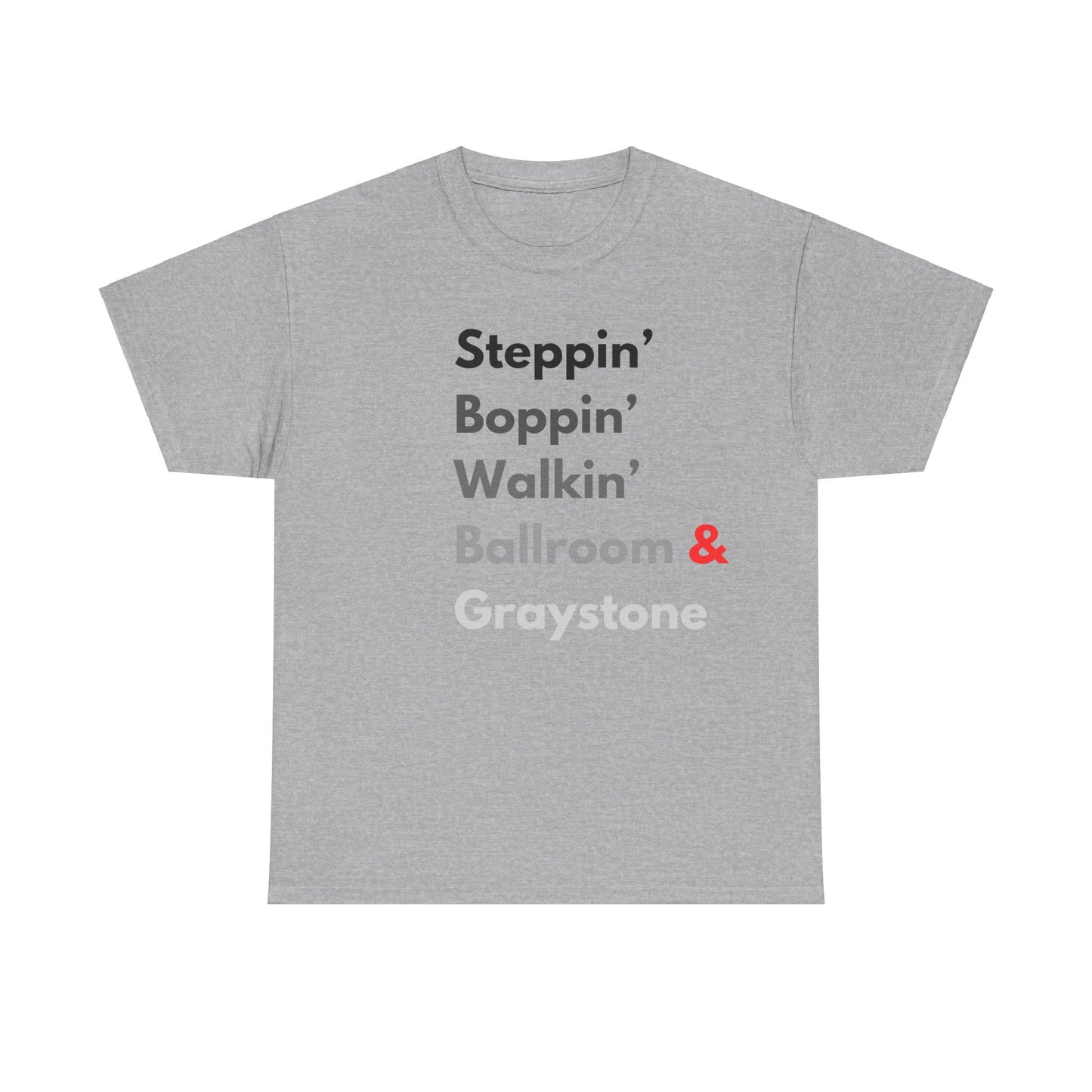 Urban Ballroom Styles T-Shirt - Gray Gradient