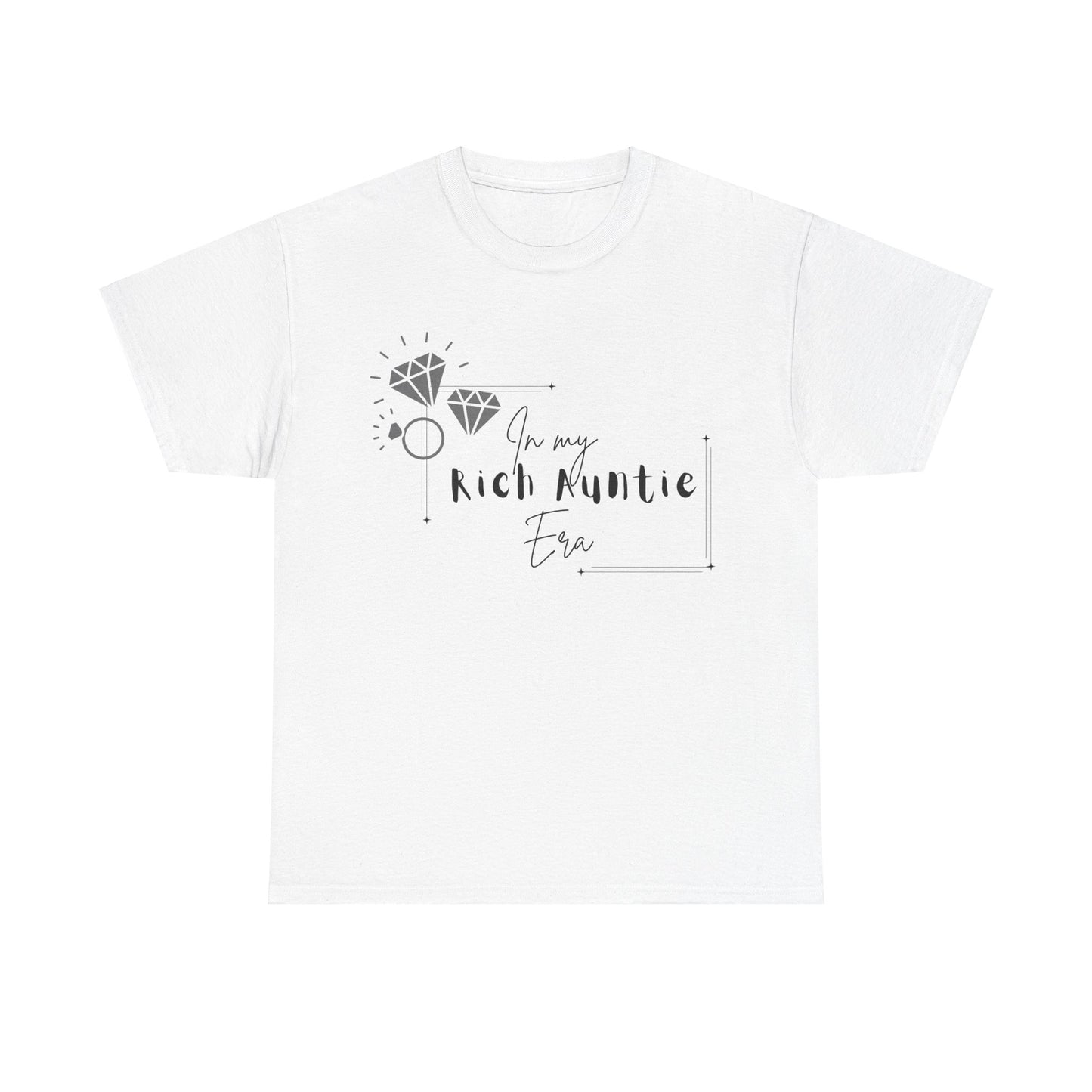 Rich Auntie Era T-Shirt - Black Lettering