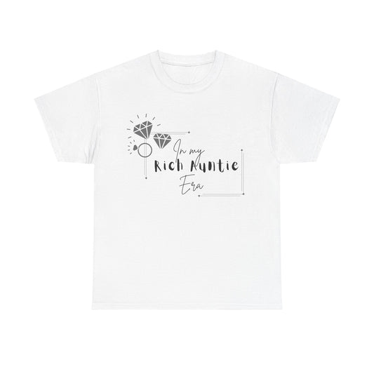 Rich Auntie Era T-Shirt - Black Lettering